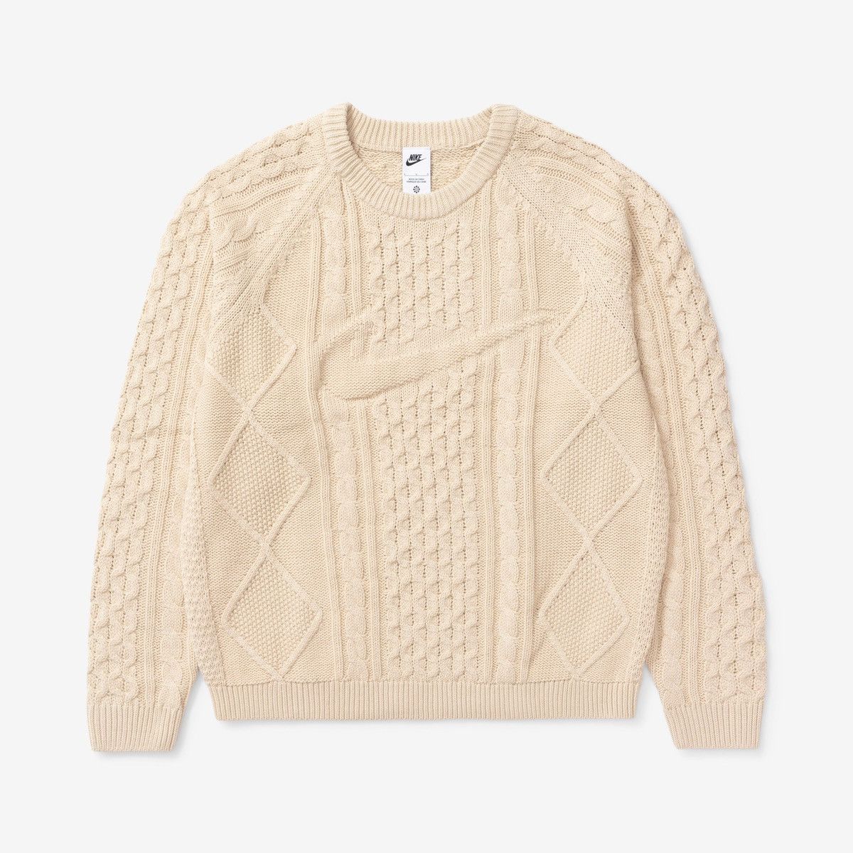 トップス Stussy x Nike Icon Knit Sweater \"Natural Buy Stussy x Nike Icon Knit Sweater 'Natural' - DR2893238