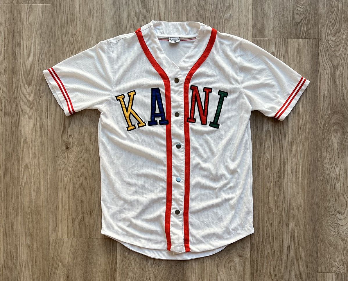 Karl Kani Karl Kani White Button Up Jersey Shirt Size US S / EU 44-46 / 1 - 1 Thumbnail