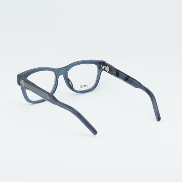 Dior Dior CD DIAMONDO S1I 3000 Eyeglasses Blue 54mm Square Frame Size ONE SIZE - 6 Thumbnail