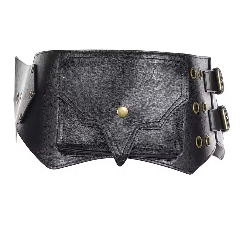 Leather × Vintage Western Style PU Leather Ladies Belt Size ONE SIZE - 7 Thumbnail