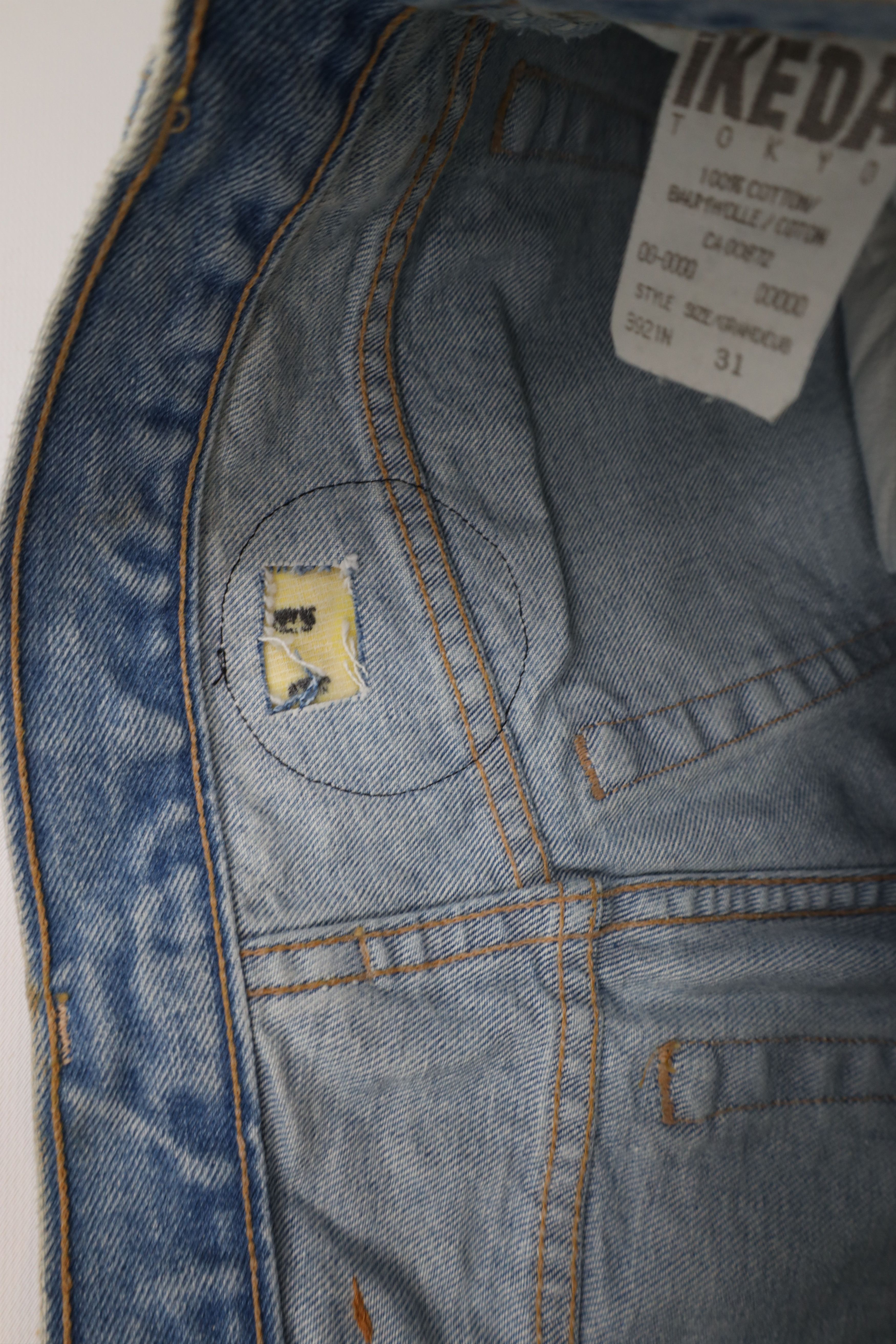 Vintage Vintage 90s Streetwear Straight Leg Denim Jeans Blue Cotton Size US 31 - 9 Thumbnail