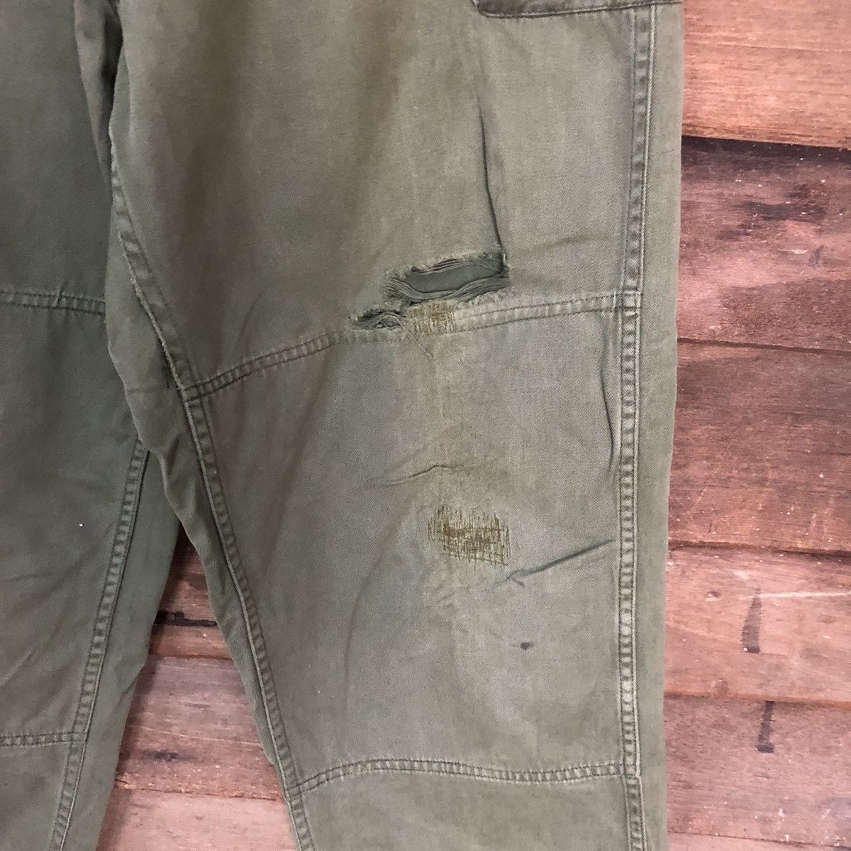 Japanese Brand DL Japan military army Green Cargo Multipocket Pants #S2754 Size US 32 / EU 48 - 7 Thumbnail