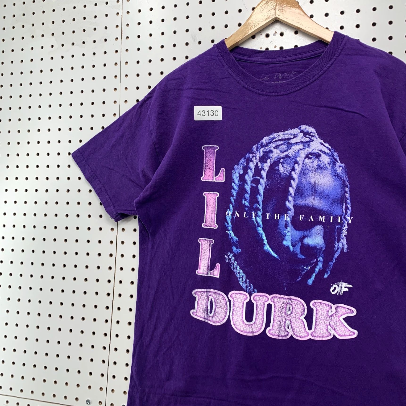 Vintage Lil Durk Graphic Print T-Shirt Mens Large Purple Hip Hop 2020 Size US L / EU 52-54 / 3 - 2 Thumbnail