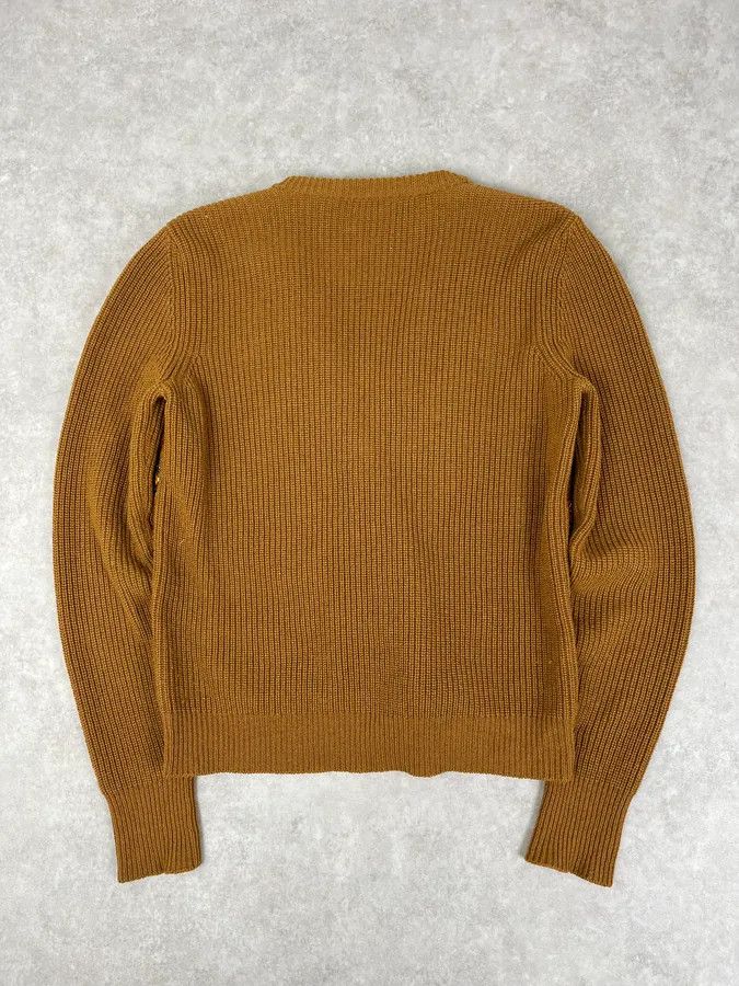 Salvatore Ferragamo Salvatore Ferragamo Camel Cashmere Python Leather Cardigan Size US S / EU 44-46 / 1 - 6 Thumbnail