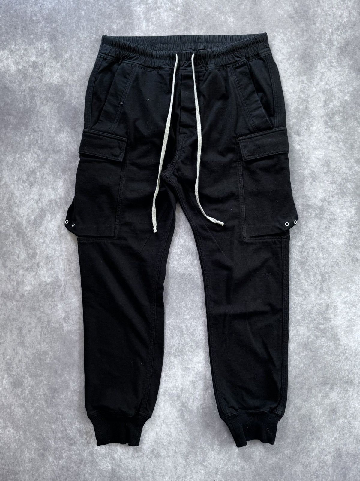 Rick Owens (リックオウエンス) 22AW LARRY CARGO Larry Cargo Joggers in Black/Pearl – SVRN