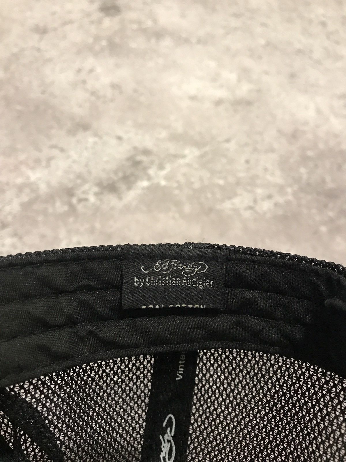Ed Hardy × Vintage Vintage Y2K Cap Ed Hardy Embroiled Logo Black OS Size ONE SIZE - 5 Thumbnail