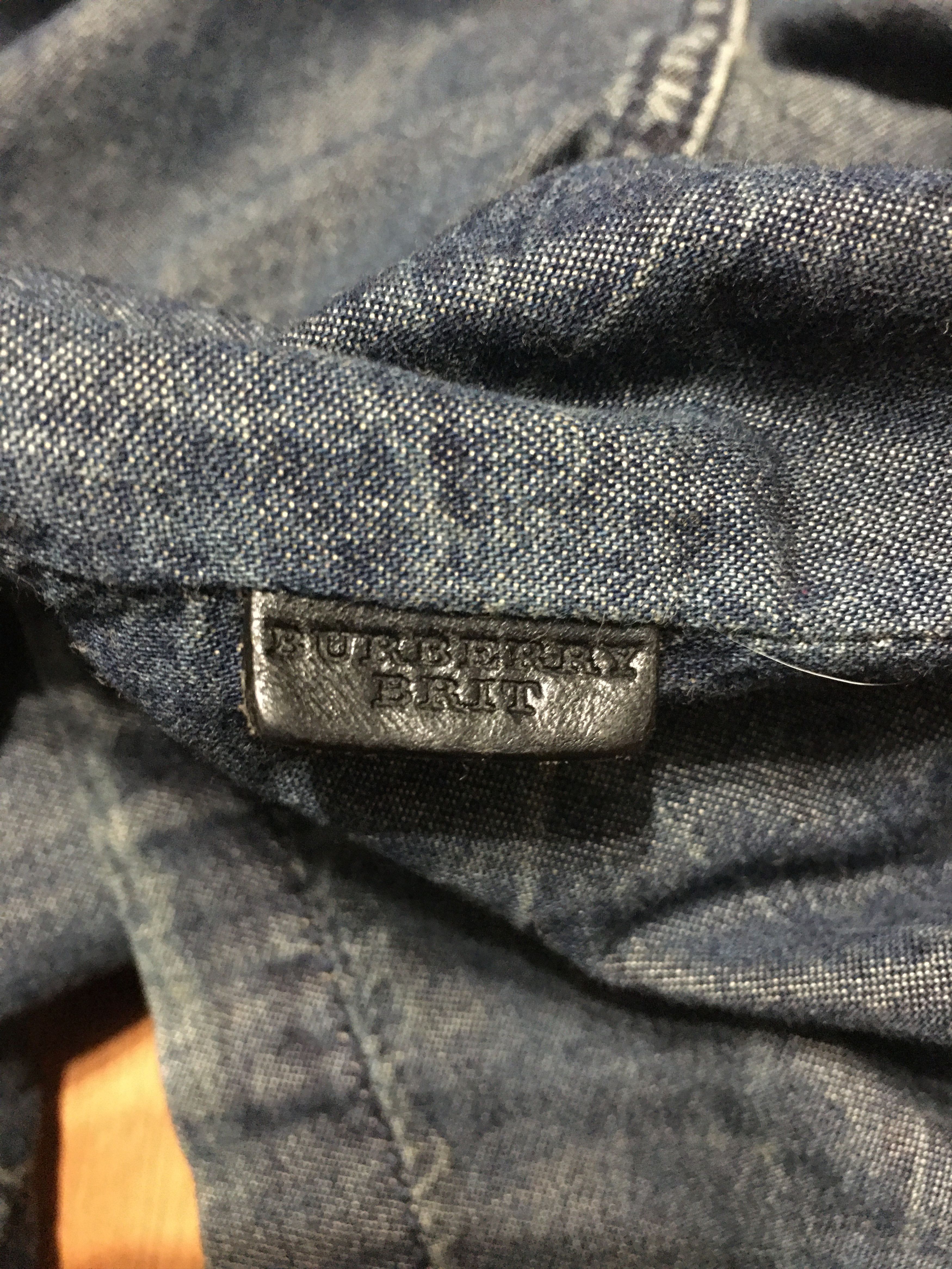 Burberry Brit Denim Blue Cotton Dress UK8 US6