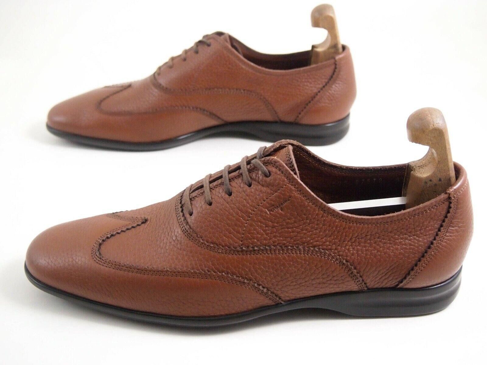 Salvatore Ferragamo Ferragamo Wingtip Oxford Brown Leather US 9.5 EU 42.5 Size US 9.5 / EU 42-43 - 2 Thumbnail