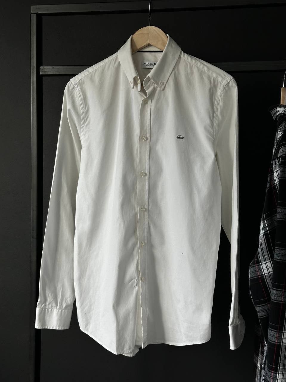Designer × Lacoste Lacoste White Oxford Casual Shirt Size US M / EU 48-50 / 2 - 1 Thumbnail
