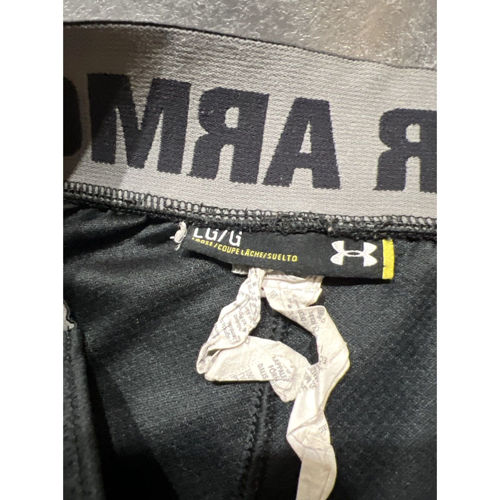 Under Armour Under Armour ColdGear Men's Sweatpants Large Black Jogging Activewear Drawstring Size US 33 - 6 Thumbnail