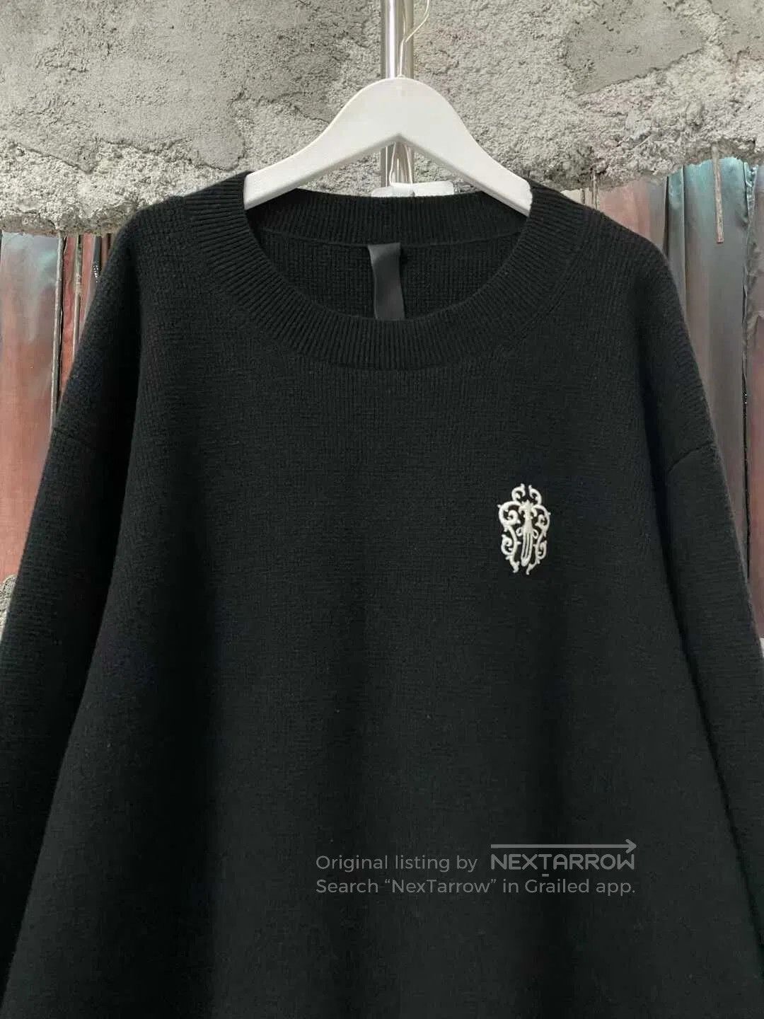 Chrome Hearts black cashmere sword sweater by chrome hearts. Size US XL / EU 56 / 4 - 3 Thumbnail