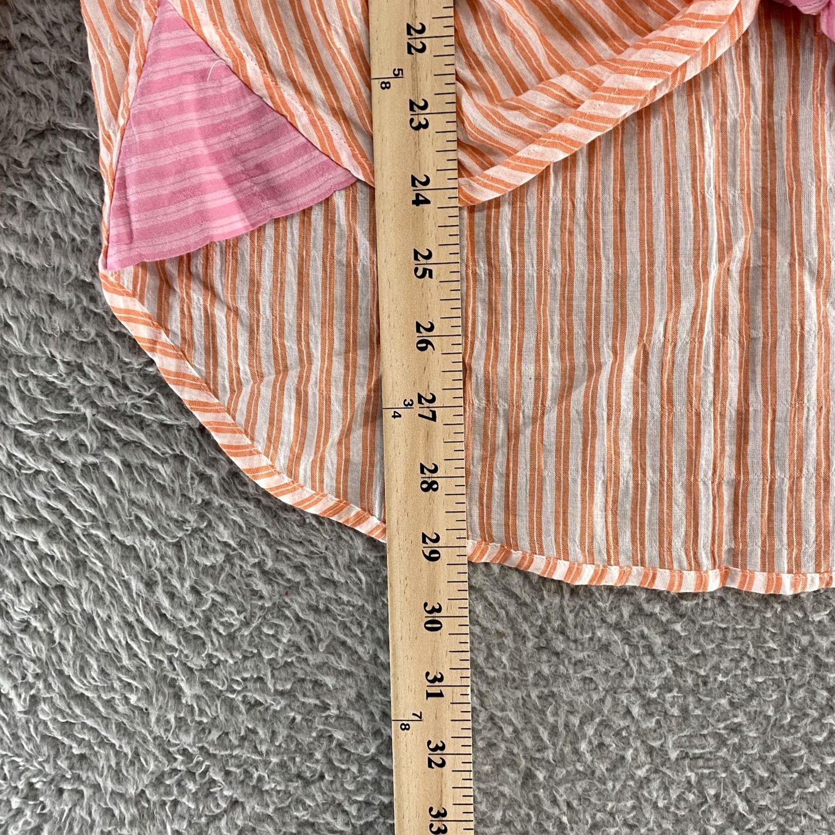 Vintage Maeve Striped Tunic Shirt XS Women's Button-Up Casual Cotton Blend Spandex Lightweight Collared Long Sleeve Button-Front 90s? Size XS / US 0-2 / IT 36-38 - 4 Thumbnail