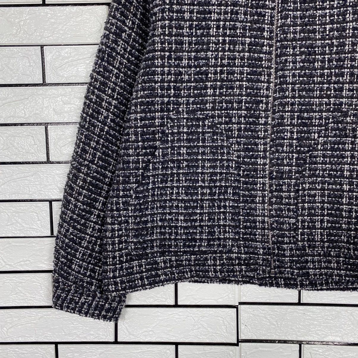 Japanese Brand Vintage Bomber Jacket Knit Design H&M Wool Issey Miyake Size US L / EU 52-54 / 3 - 5 Thumbnail