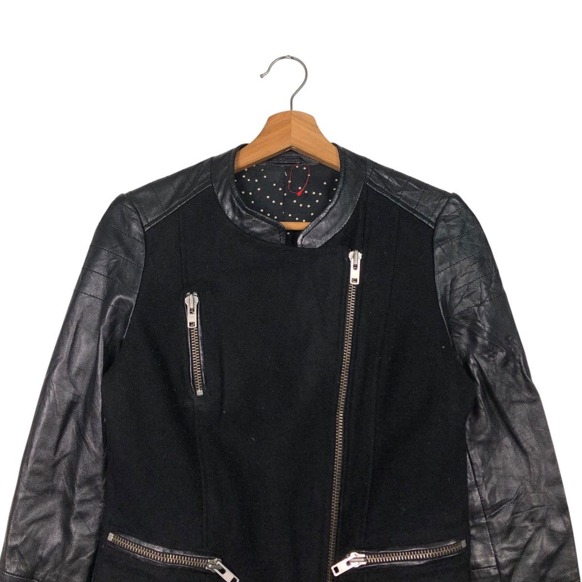 Japanese Brand 📌You & Me Oui Biker Genuine Leather Jacket Cafe Racer Size US M / EU 48-50 / 2 - 4 Thumbnail