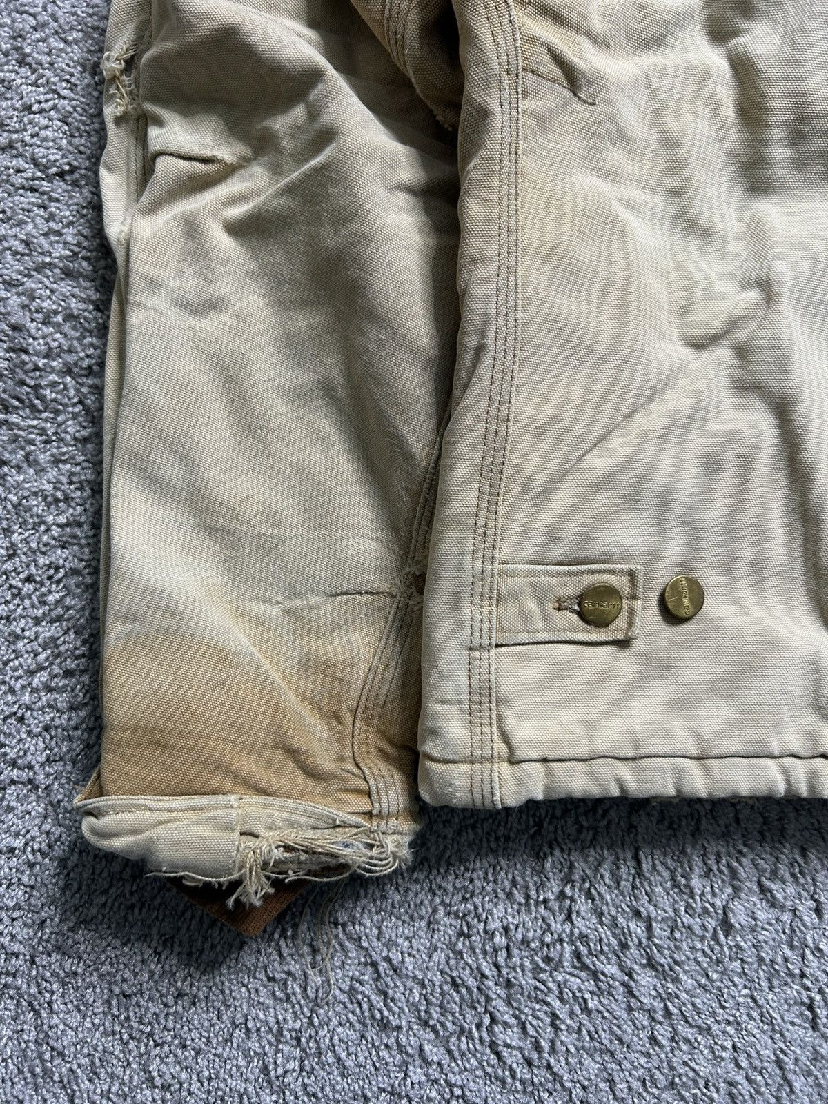Carhartt Vintage 90s Carhartt Arctic Jacket Tan Quilt Lined Work Sun Size US XL / EU 56 / 4 - 7 Thumbnail