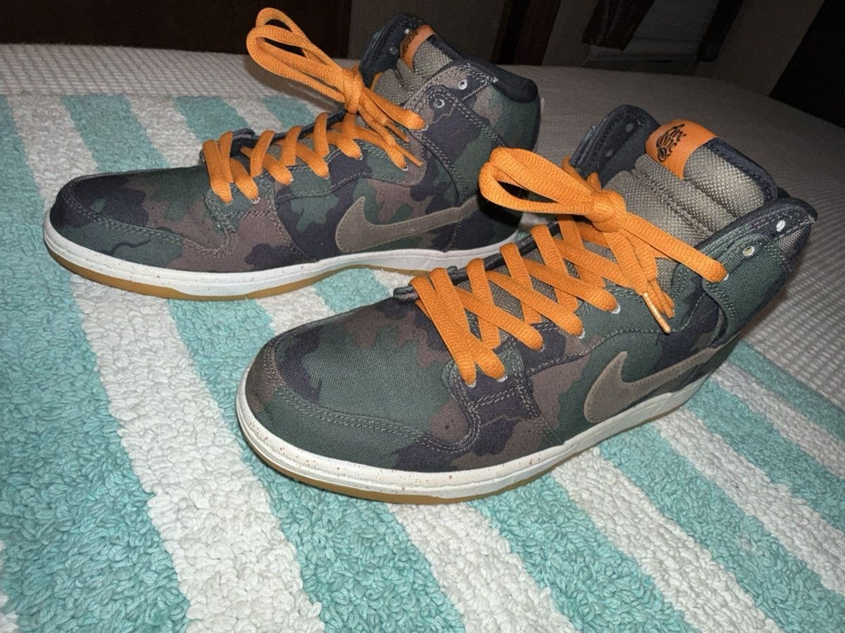 Nike Nike “FiveOneO” SB Dunk Hi Camo 510, VVNDS! Tried-on once! Size US 11.5 / EU 44-45 - 3 Thumbnail