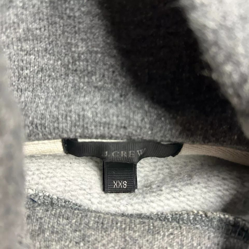 J.Crew J Crew Sweatshirt Womens XXS Gray Cowl Neck Drawstring Size XXS / US 00 / IT 34 - 3 Thumbnail
