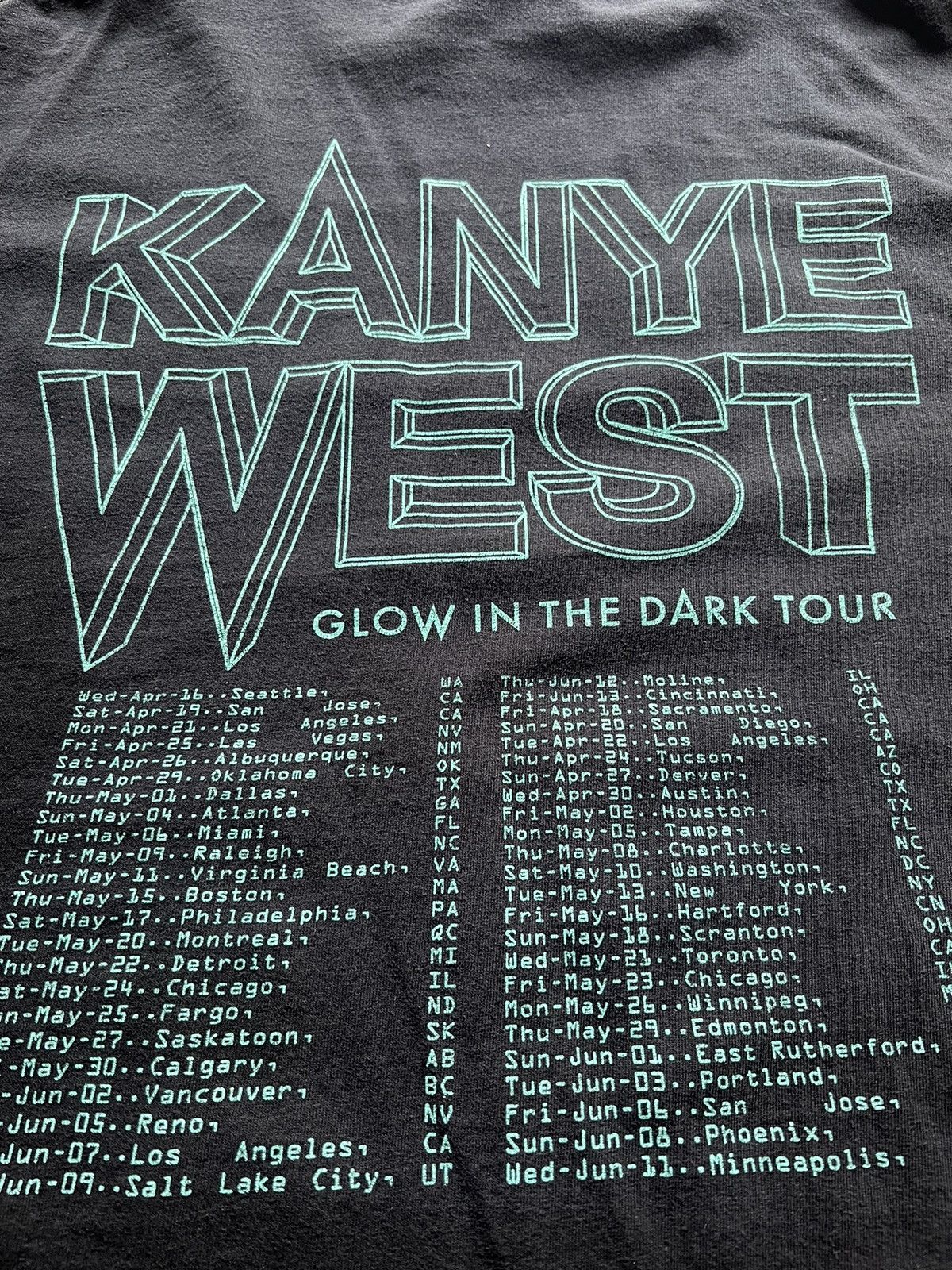 Kanye West Kanye west glow in the Dark Tour Size US M / EU 48-50 / 2 - 5 Thumbnail