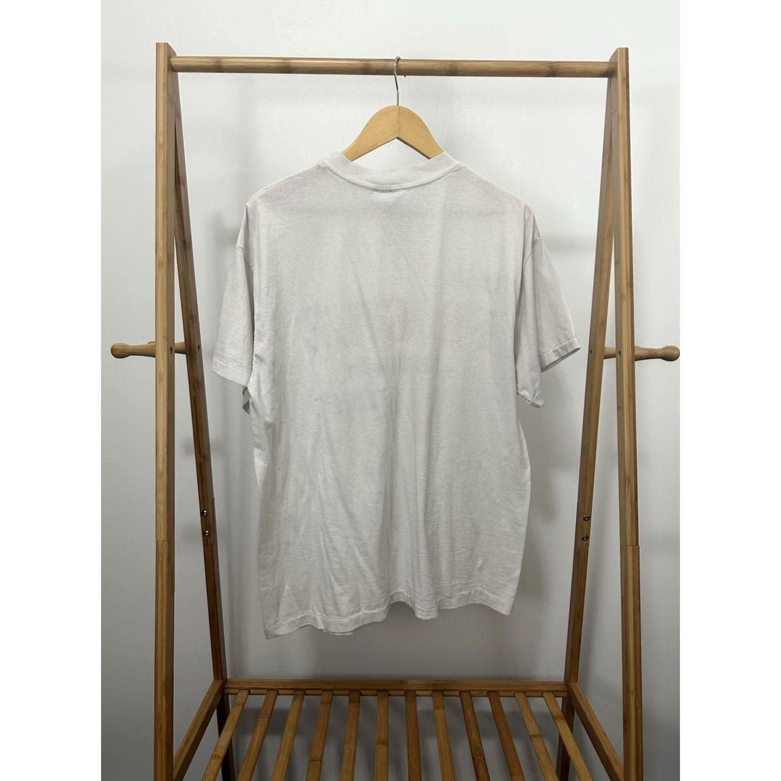 Vintage VINTAGE Life Is FRAGILE T-Shirt XL White Christian Religion Worn Mens Size US XL / EU 56 / 4 - 2 Thumbnail