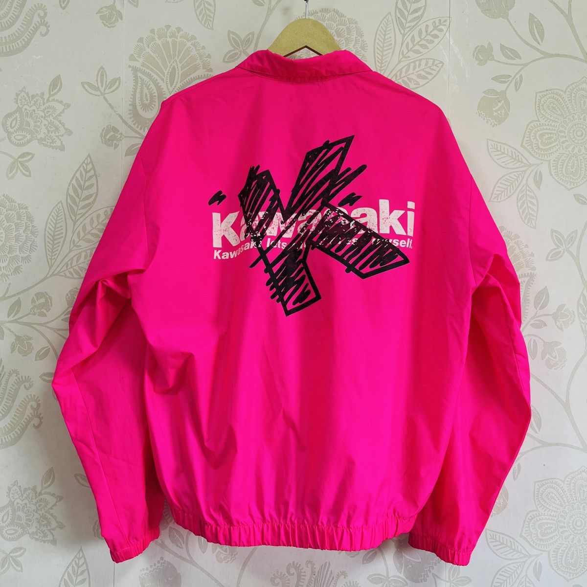Japanese Brand × Vintage Vintage 80s Kawasaki Light Jacket Windbreaker Size US L / EU 52-54 / 3 - 1 Thumbnail