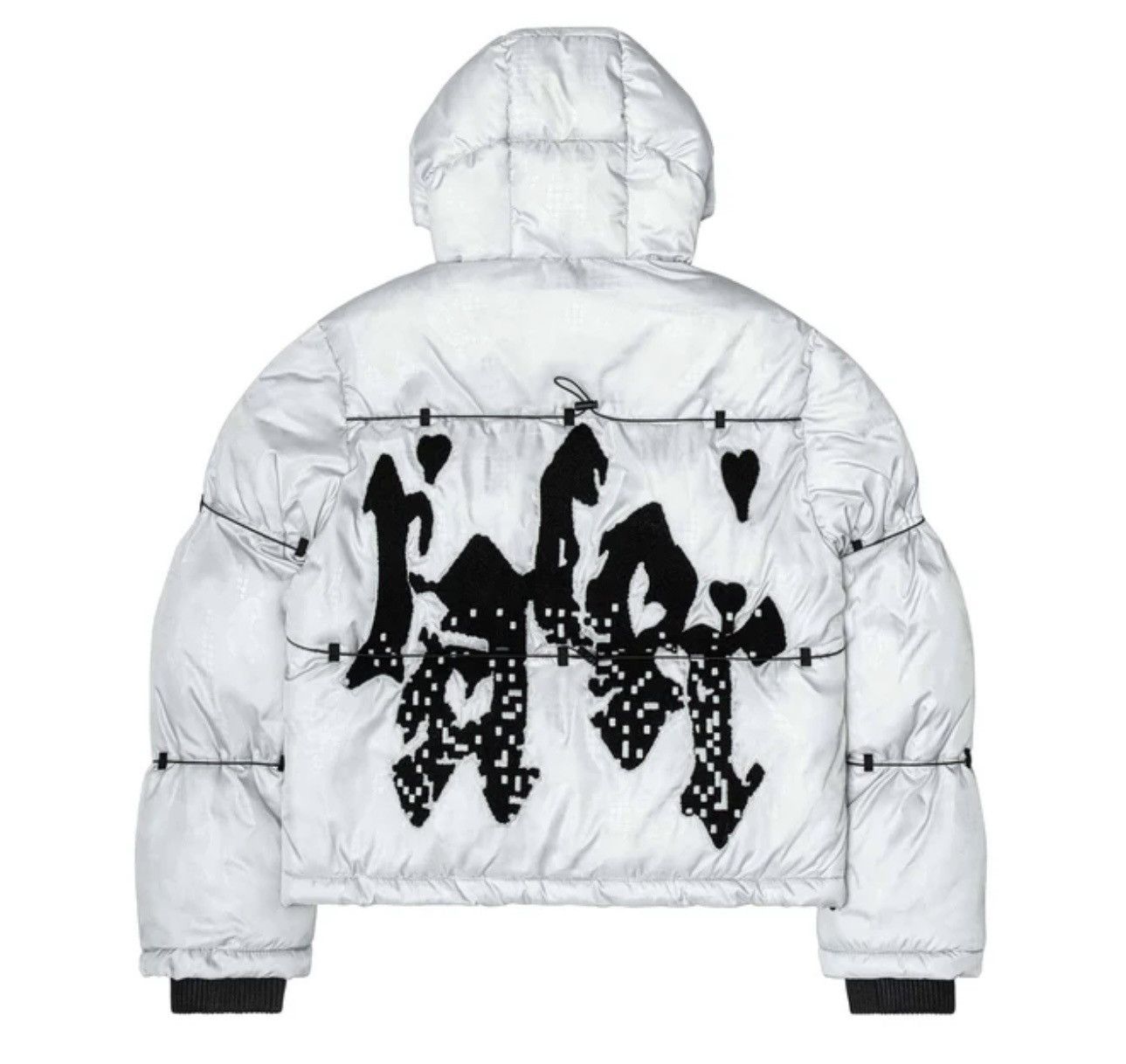 Racer Worldwide Racer Worldwide Grey Camo Puffer Jacket Size US L / EU 52-54 / 3 - 5 Thumbnail