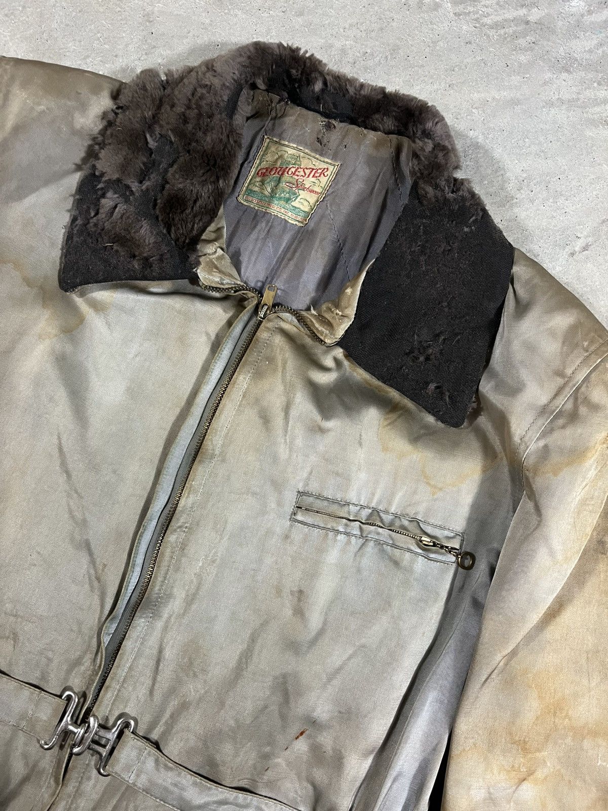 Vintage Vintage 50s Ski Jacket Faded Distressed Gray Size US M / EU 48-50 / 2 - 5 Thumbnail