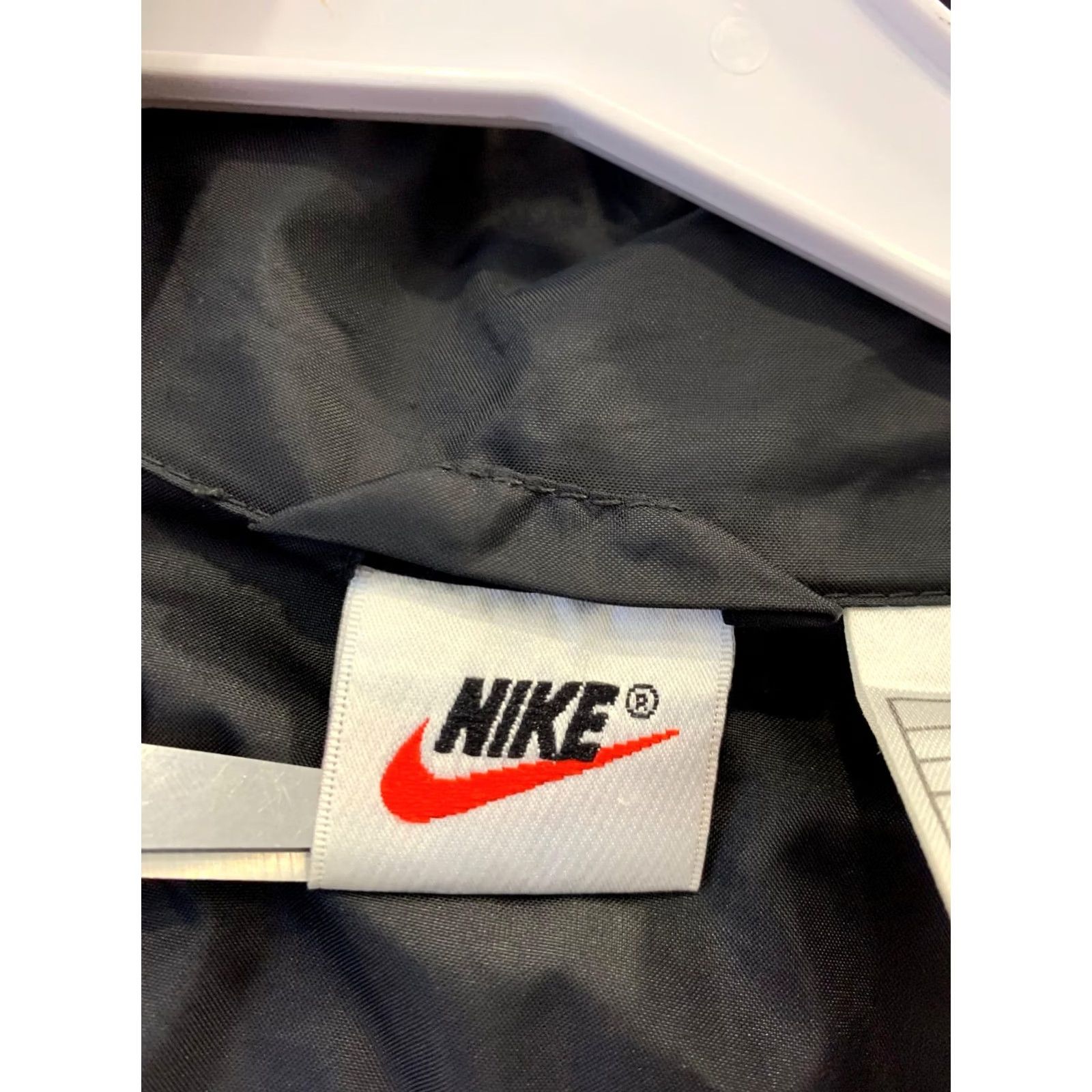 Nike Vtg 90s Nike Windbreaker Jacket Men’s L Black Green Colorblock Swoosh Half #RM Size US L / EU 52-54 / 3 - 3 Thumbnail