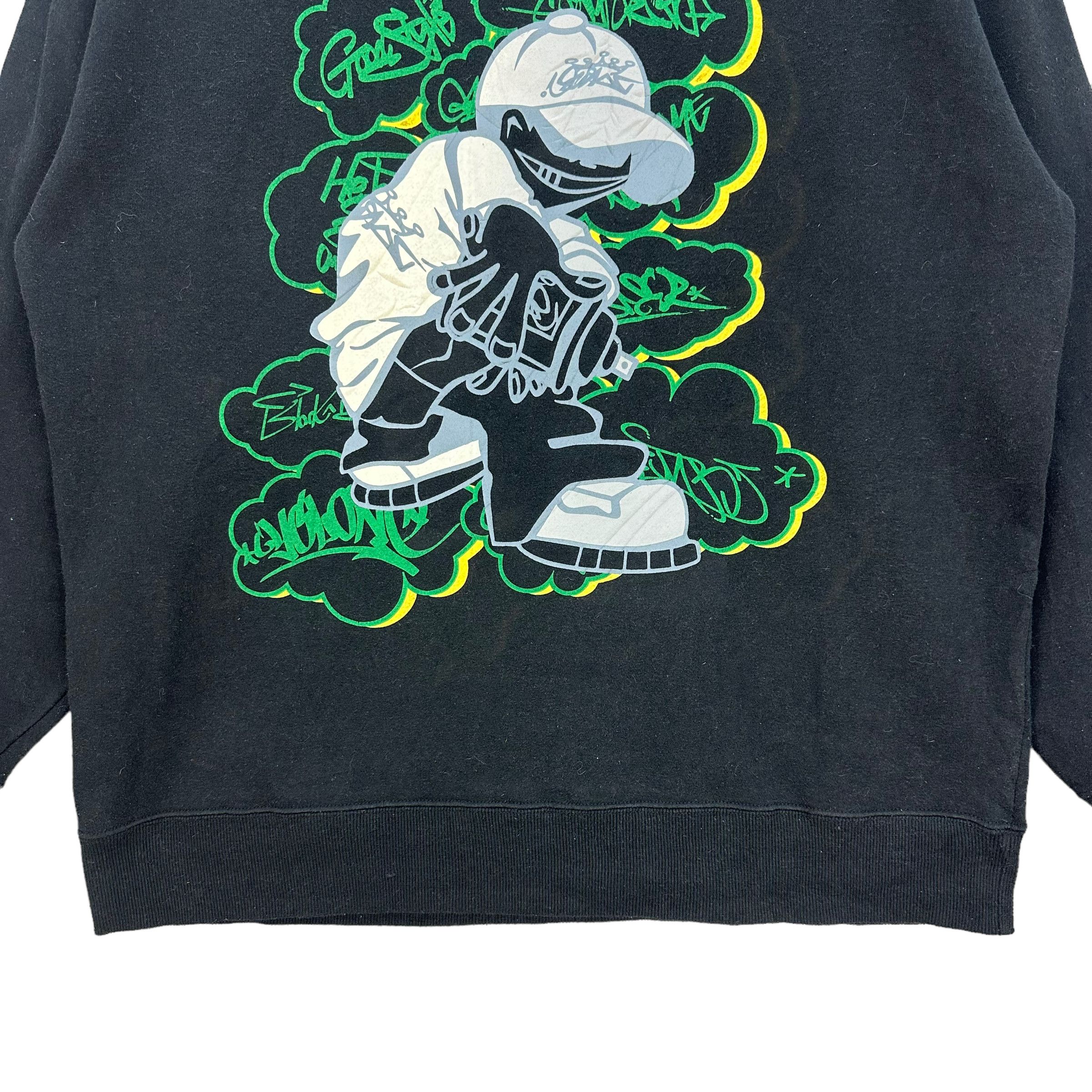 Japanese Brand OBLO STREET CULTURE GRAPHIC SWEATSHIRTS #8022-196 Size US XL / EU 56 / 4 - 4 Thumbnail