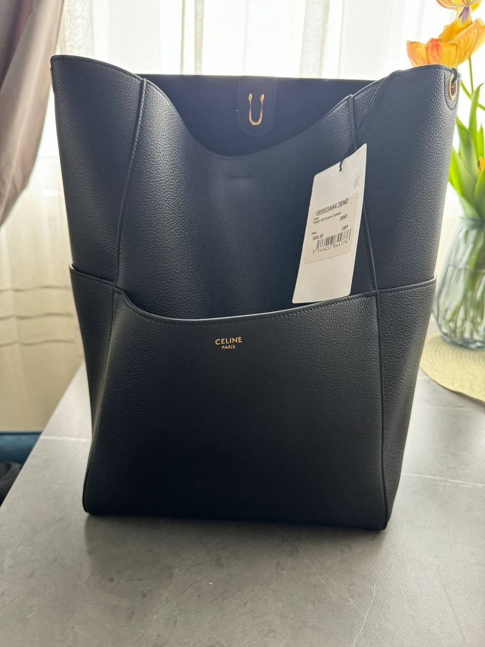 image of Celine Celina Bag in Black, Women's