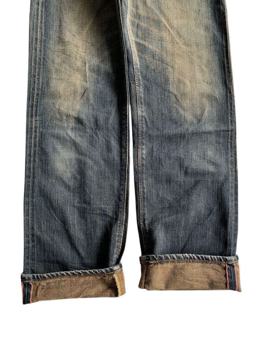 Japanese Brand × Kapital × Vintage VINTAGE EDWIN 505ZX SELVEDGE FADED&RUSTY DISTRESSED DENIM Size US 30 / EU 46 - 6 Thumbnail