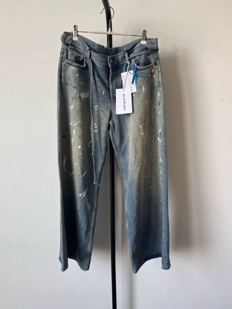 Acne Studios Heavy Industry cleanfit zipper straight-leg l