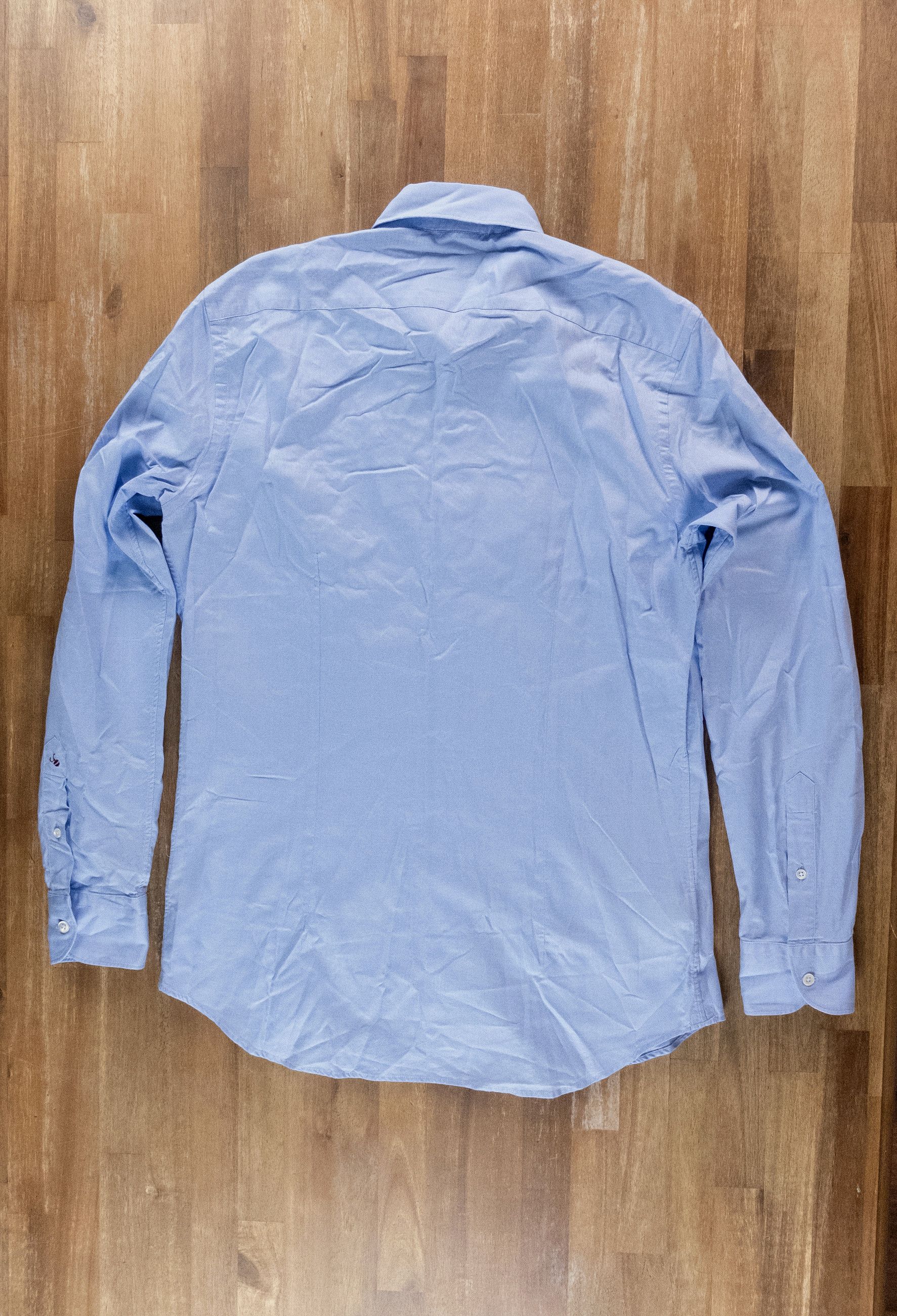 Slowear SLOWEAR Glanshirt blue cotton spread collar shirt Size 40 Size US M / EU 48-50 / 2 - 9 Thumbnail