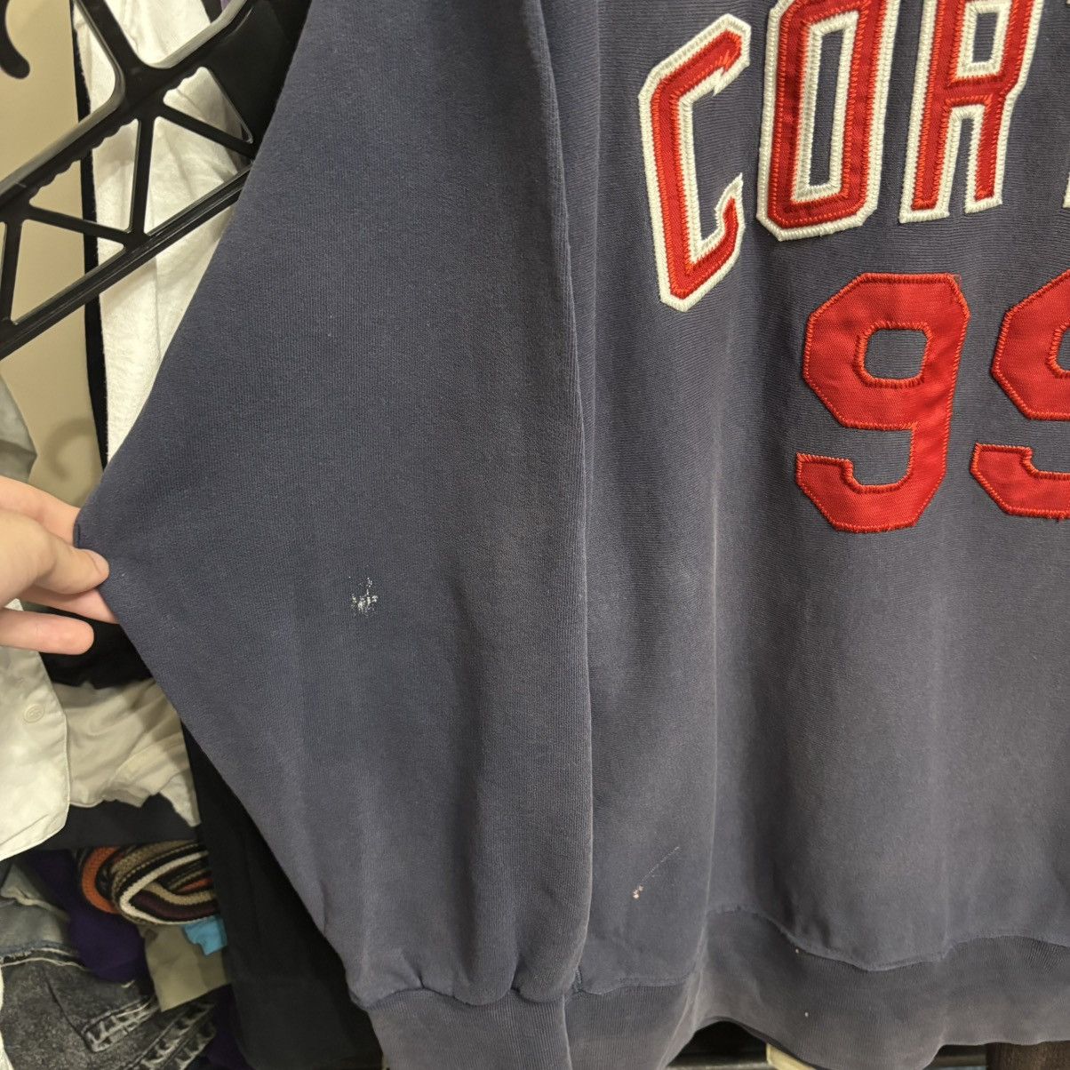 Vintage Vintage 90’s Faded Cortez 99 Sweatshirt F&M Italy Grunge Size US XL / EU 56 / 4 - 2 Thumbnail