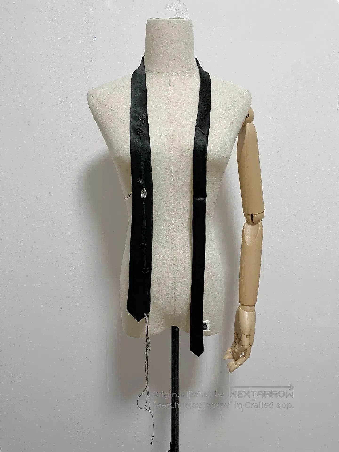 Ann Demeulemeester Ann Demeulemeester Silk Tie. Size ONE SIZE - 3 Thumbnail