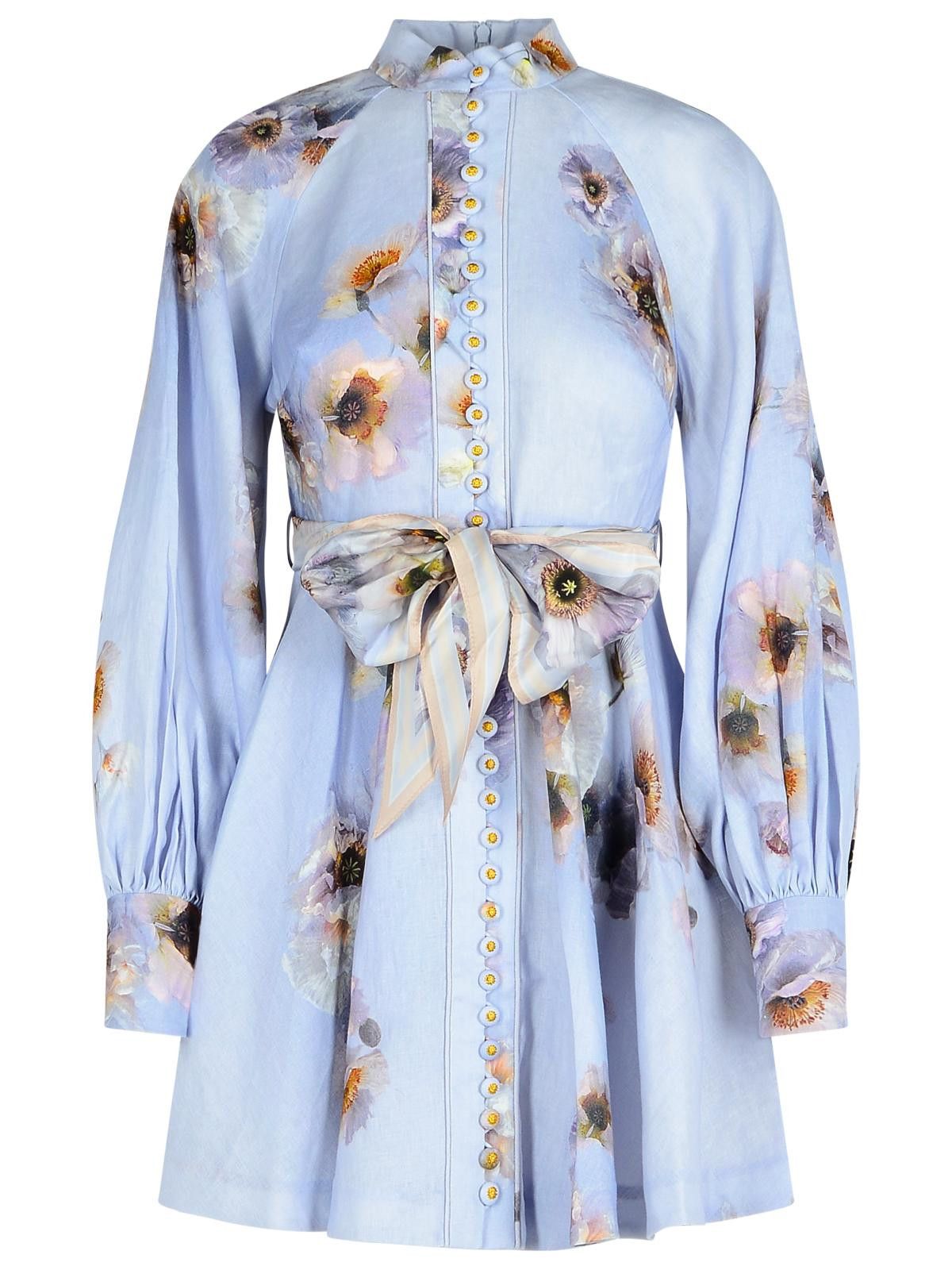 ZIMMERMANN Lilac Linen Dress