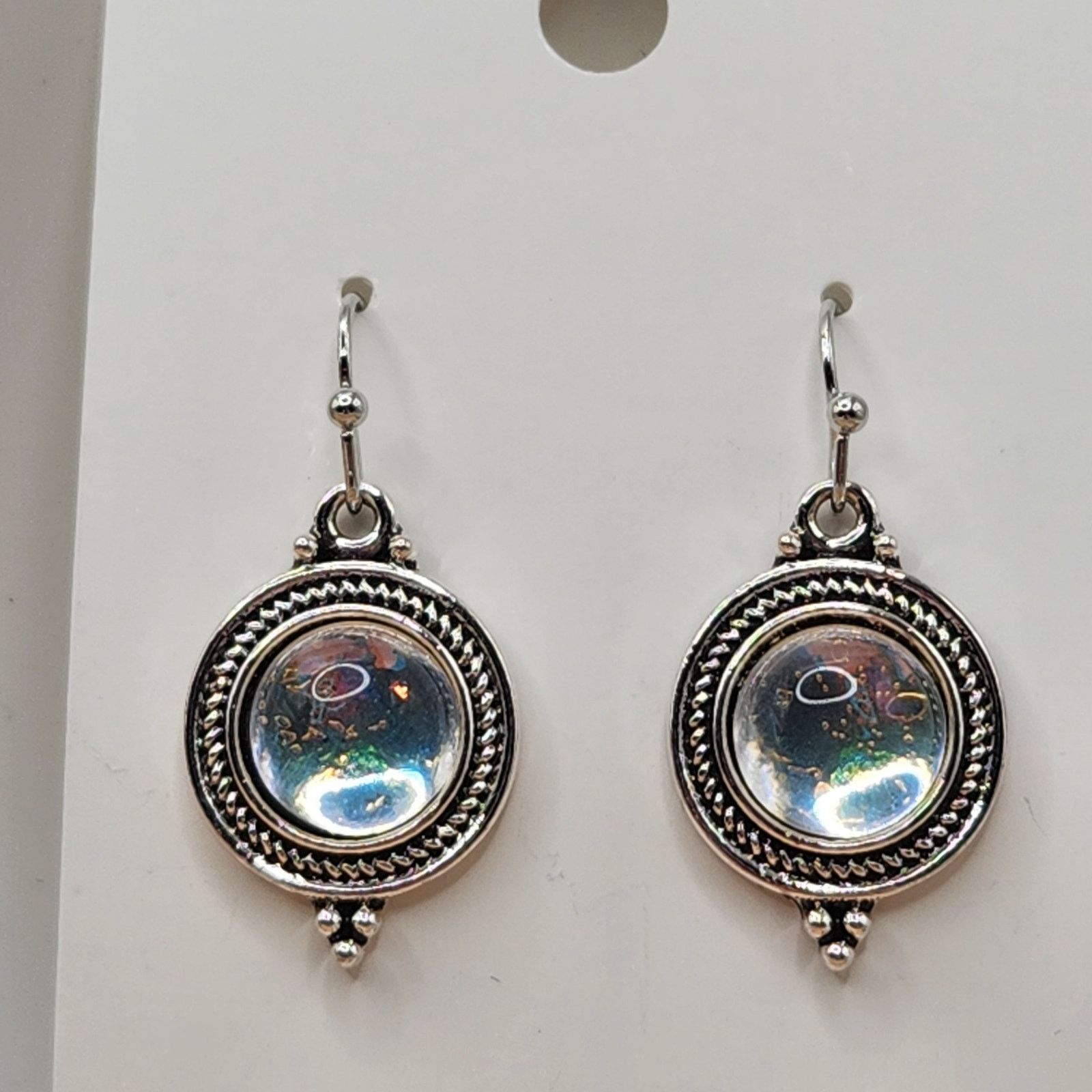 Other Boho Iridescent Glass Drop Earrings Size ONE SIZE - 3 Thumbnail