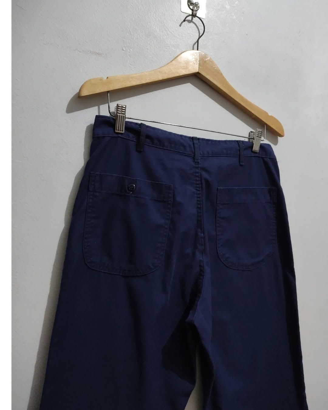 Other × Vintage US Navy Trousers Utility Dark Blue 80s Pants Size US 31 - 11 Thumbnail