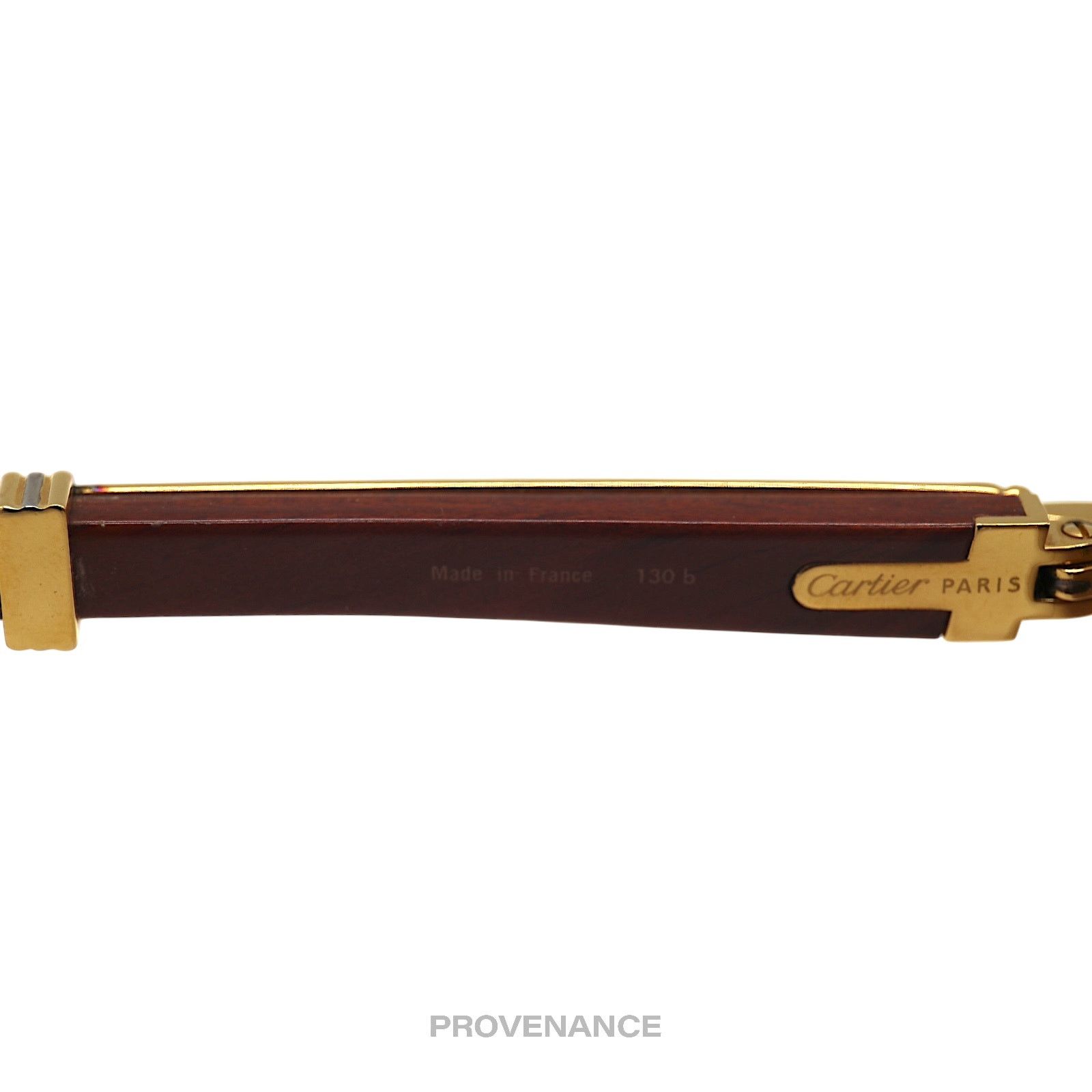 Cartier 🔴 Cartier Bagatelle Wood Sunglasses- Brown Size ONE SIZE - 10 Thumbnail