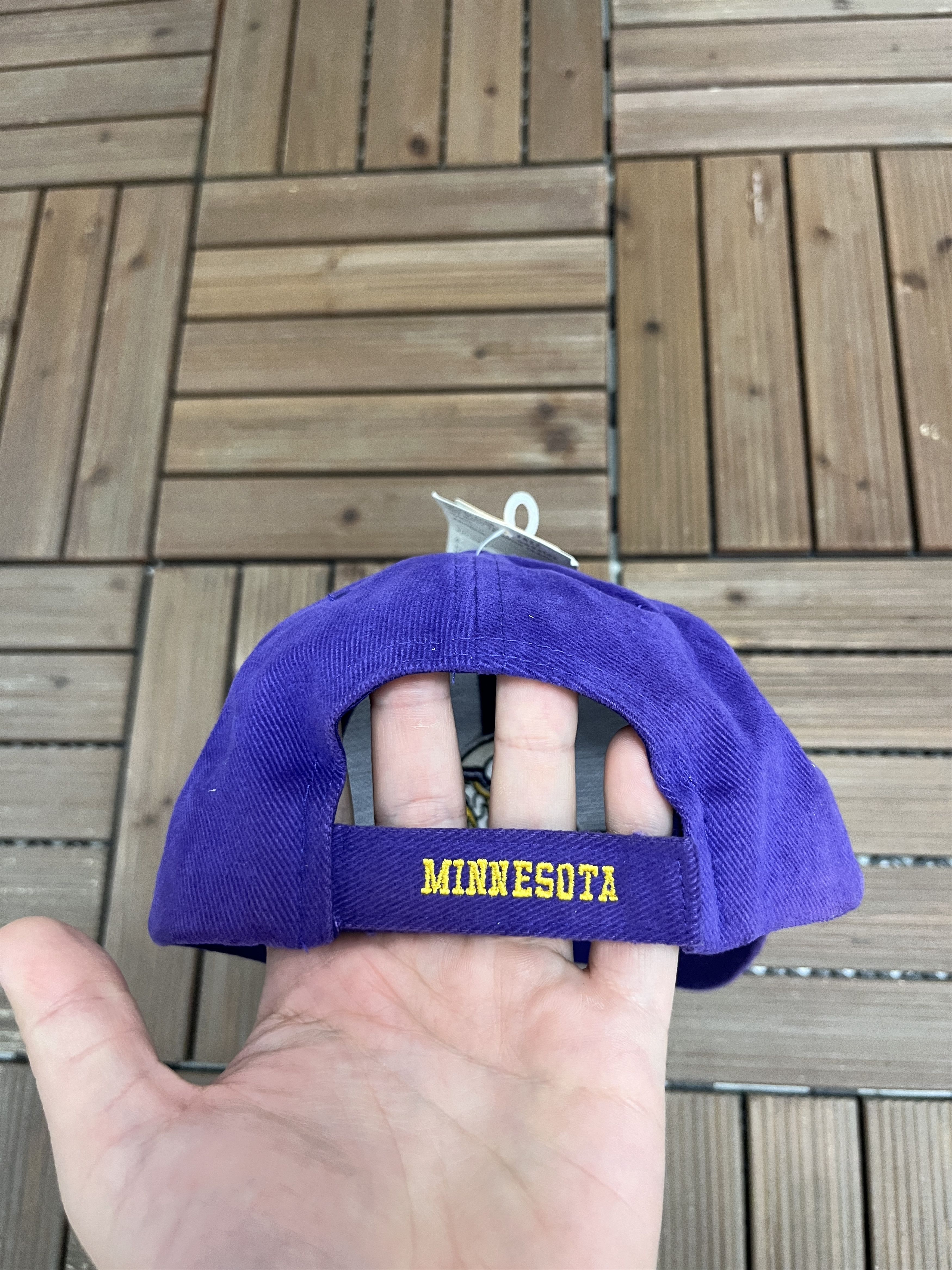 Vintage Minnesota Vikings Vintage Purple Strap Back Hat Cap Size ONE SIZE - 5 Thumbnail