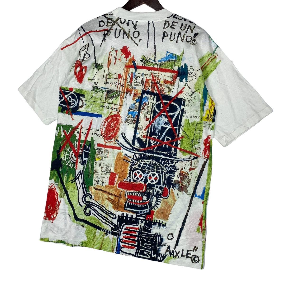 Jean-Michel Basquiat × Vintage Vintage 1997 Jean Michel Basquiat T Shirt Size US XL / EU 56 / 4 - 7 Thumbnail