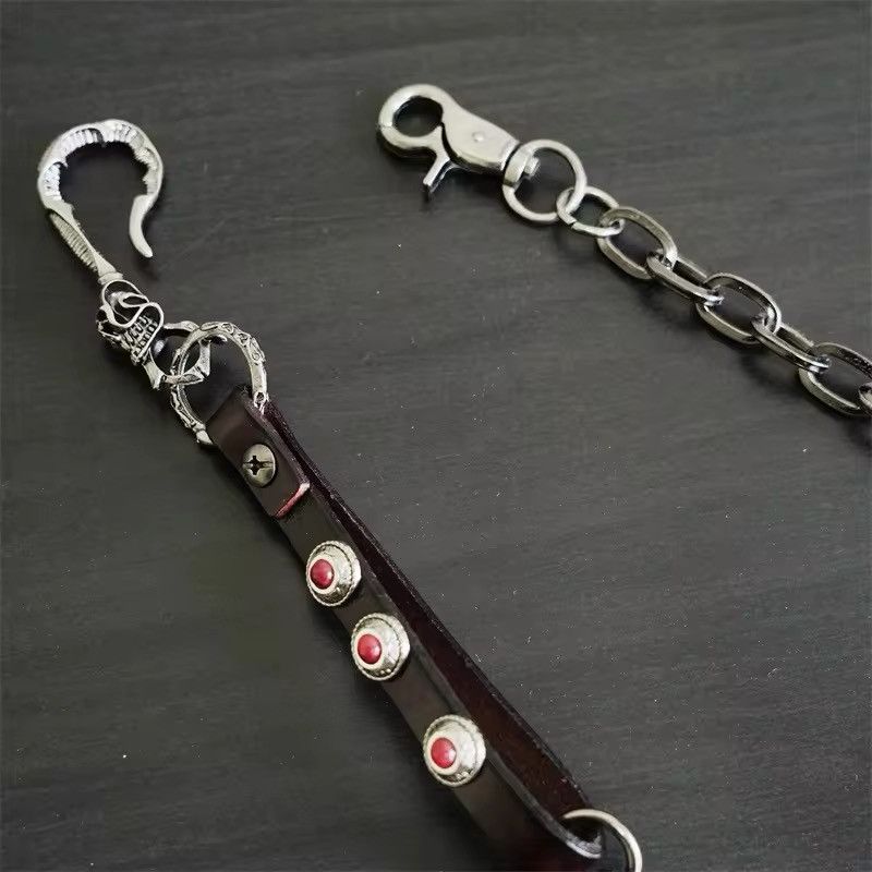 Jewelry Punk genuine leather Pants Chain Size ONE SIZE - 3 Thumbnail