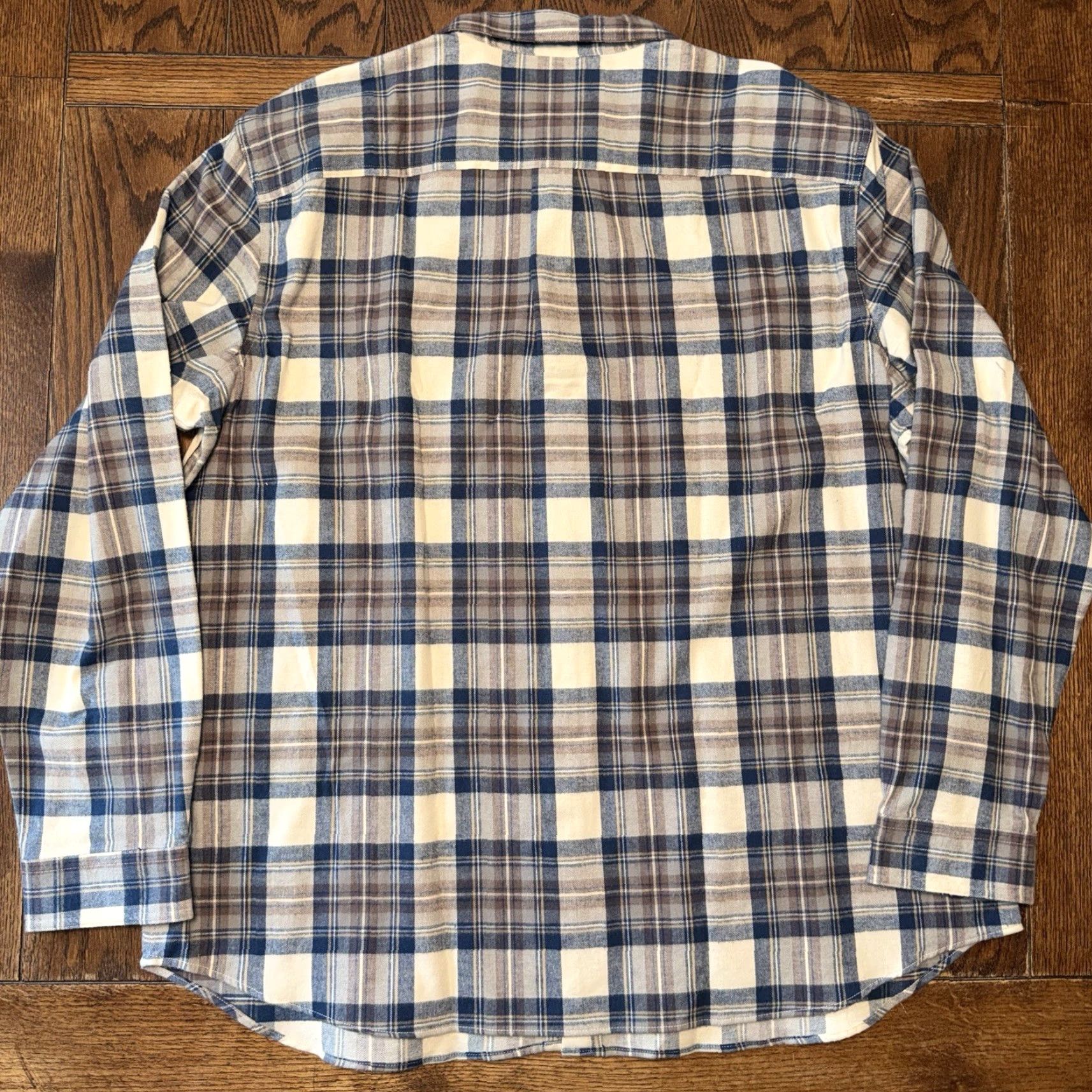 Vintage LL BEAN Scotch Plaid Flannel Shirt Men’s XXL Traditional Fit Indigo Tartan New Size US XXL / EU 58 / 5 - 5 Thumbnail