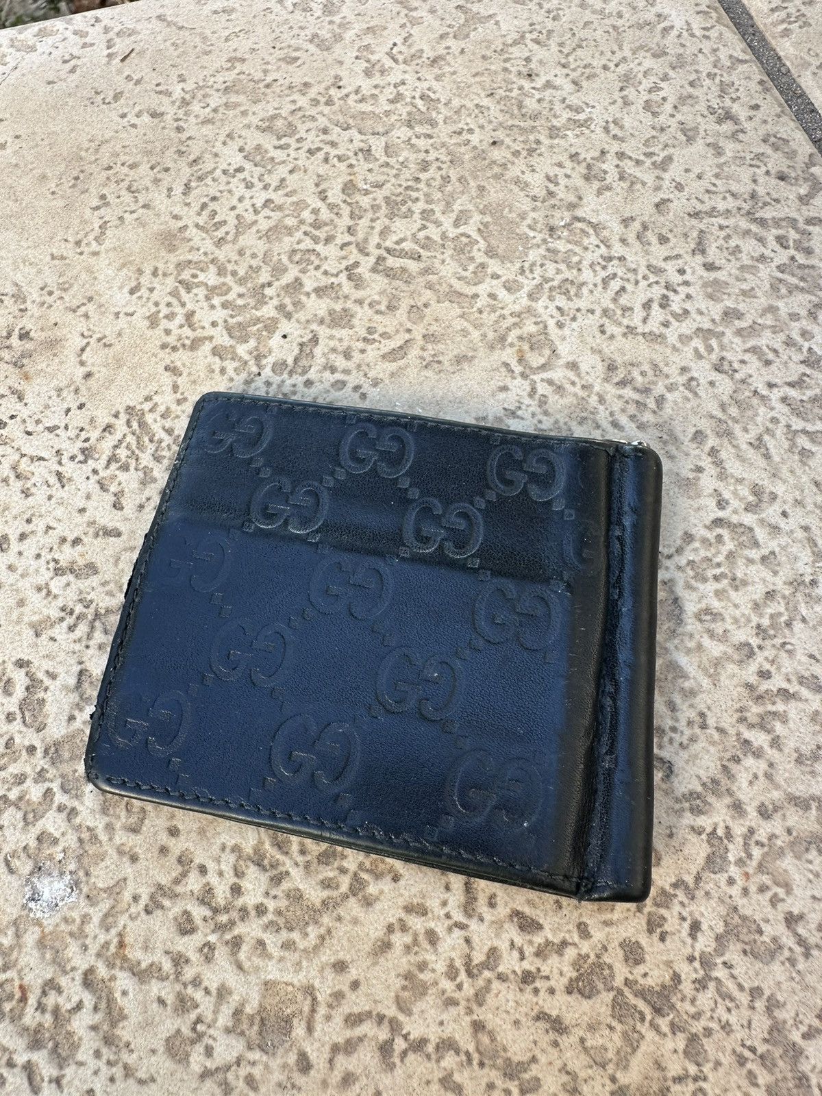 Gucci Gucci Monogram Leather Black Wallet Size ONE SIZE - 3 Thumbnail