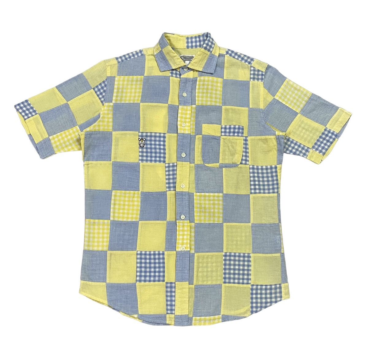 Bape × Nigo Baby Milo Pacthwork Button Up S/S Shirt Size US S / EU 44-46 / 1 - 2 Thumbnail