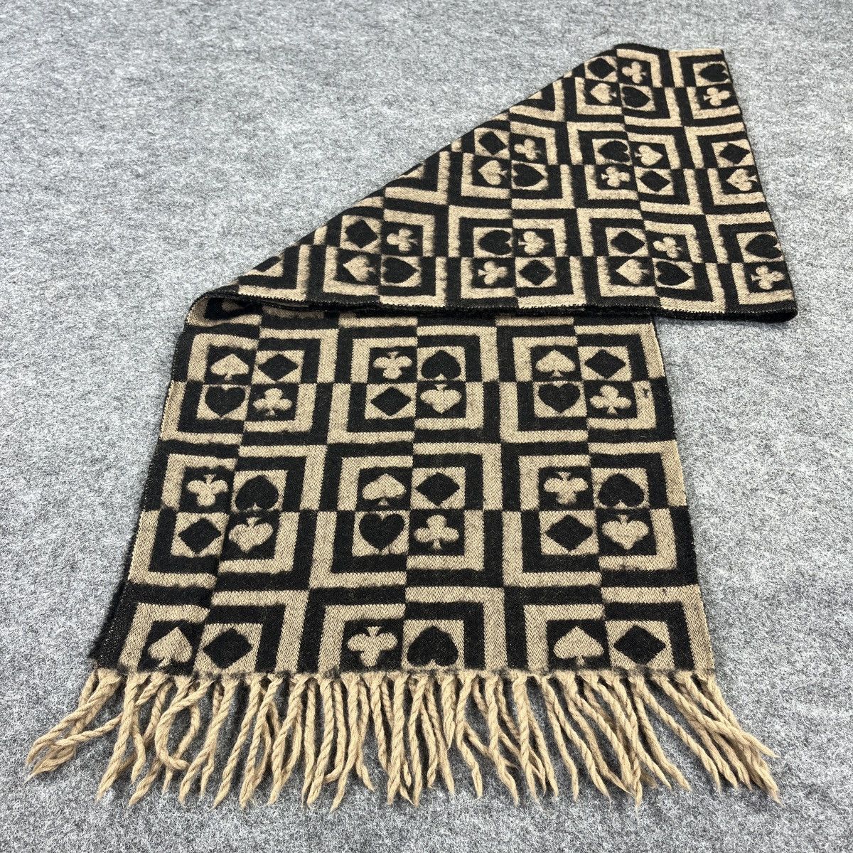 Vintage Poker Design Scarf / Muffler / Neckwear T943 Size ONE SIZE - 3 Thumbnail