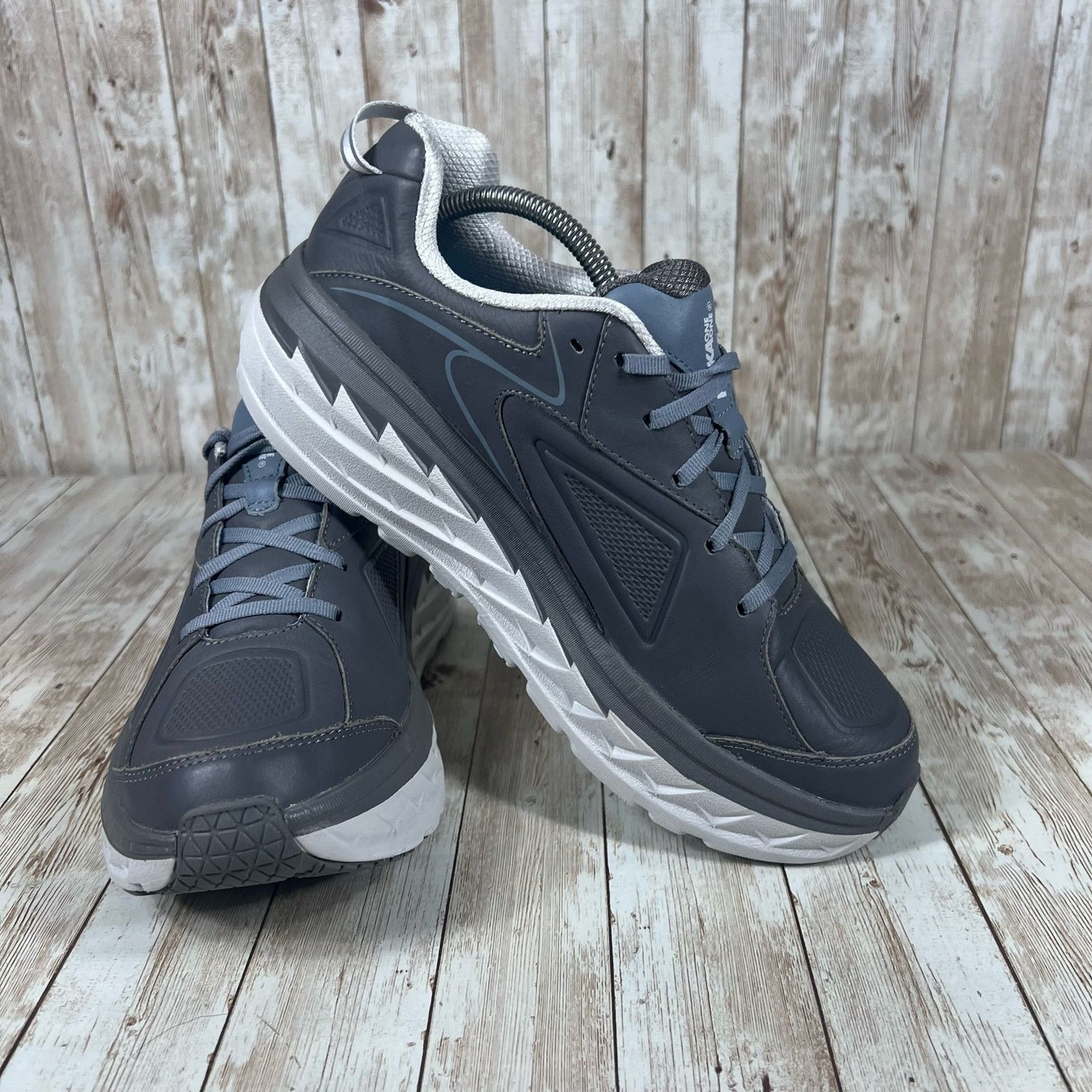 Hoka Hoka one one bondi leather gray Mens 10.5 Size US 10.5 / EU 43-44 - 6 Thumbnail