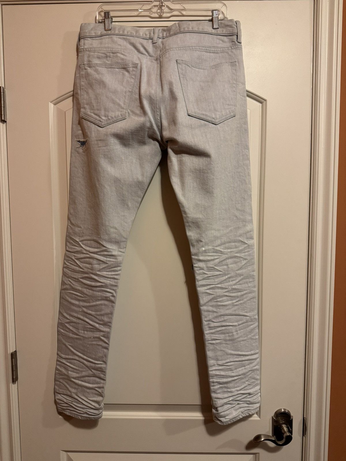 John Elliott John Elliott The Cast 2 Reverse Weave Jeans Light Blue Sz 34 Size US 34 / EU 50 - 2 Thumbnail