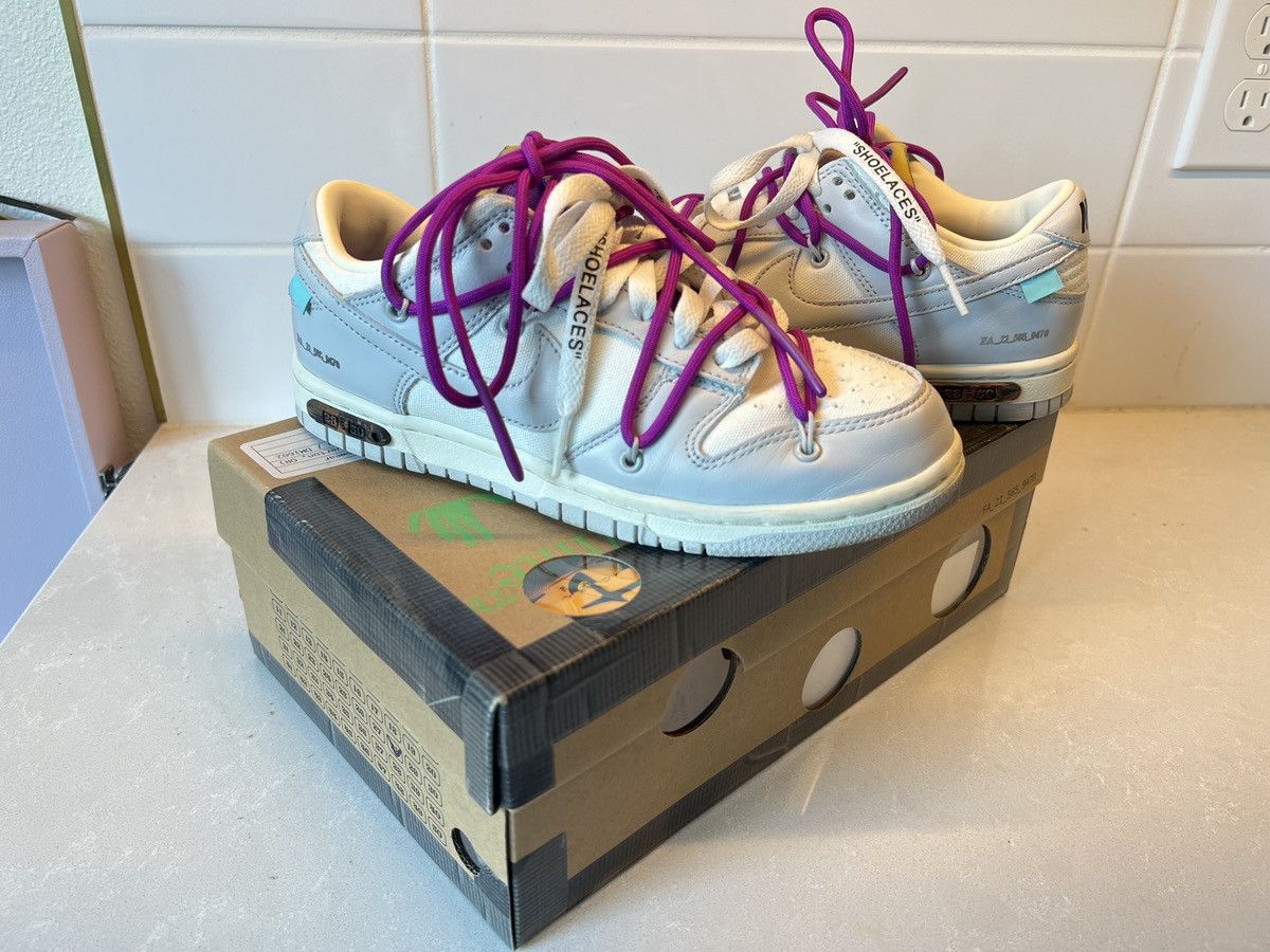 Nike × Off-White NIKE DUNK LOW OFF-WHITE LOT 28 Size US 6 / IT 36 - 7 Thumbnail