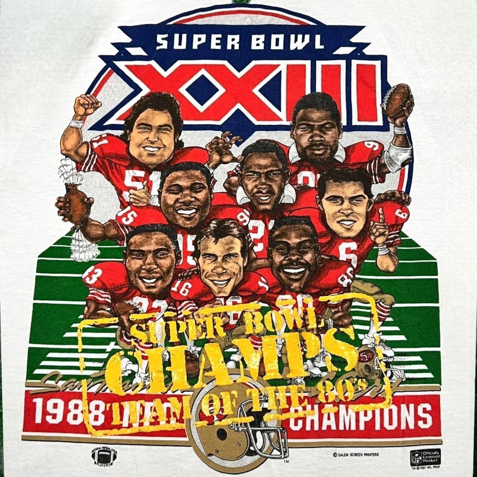 Nike Vintage 1987 49ers Super Bowl XXIII NFC Champs T-Shirt Size US M / EU 48-50 / 2 - 2 Thumbnail