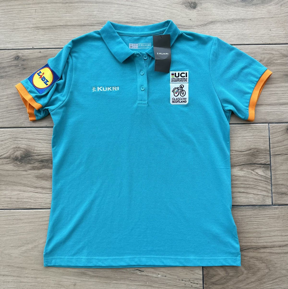 Vintage Scotland UCI World Cup Cycling Kukri Polo Shirt Women's 18 Size XL / US 12-14 / IT 48-50 - 1 Thumbnail